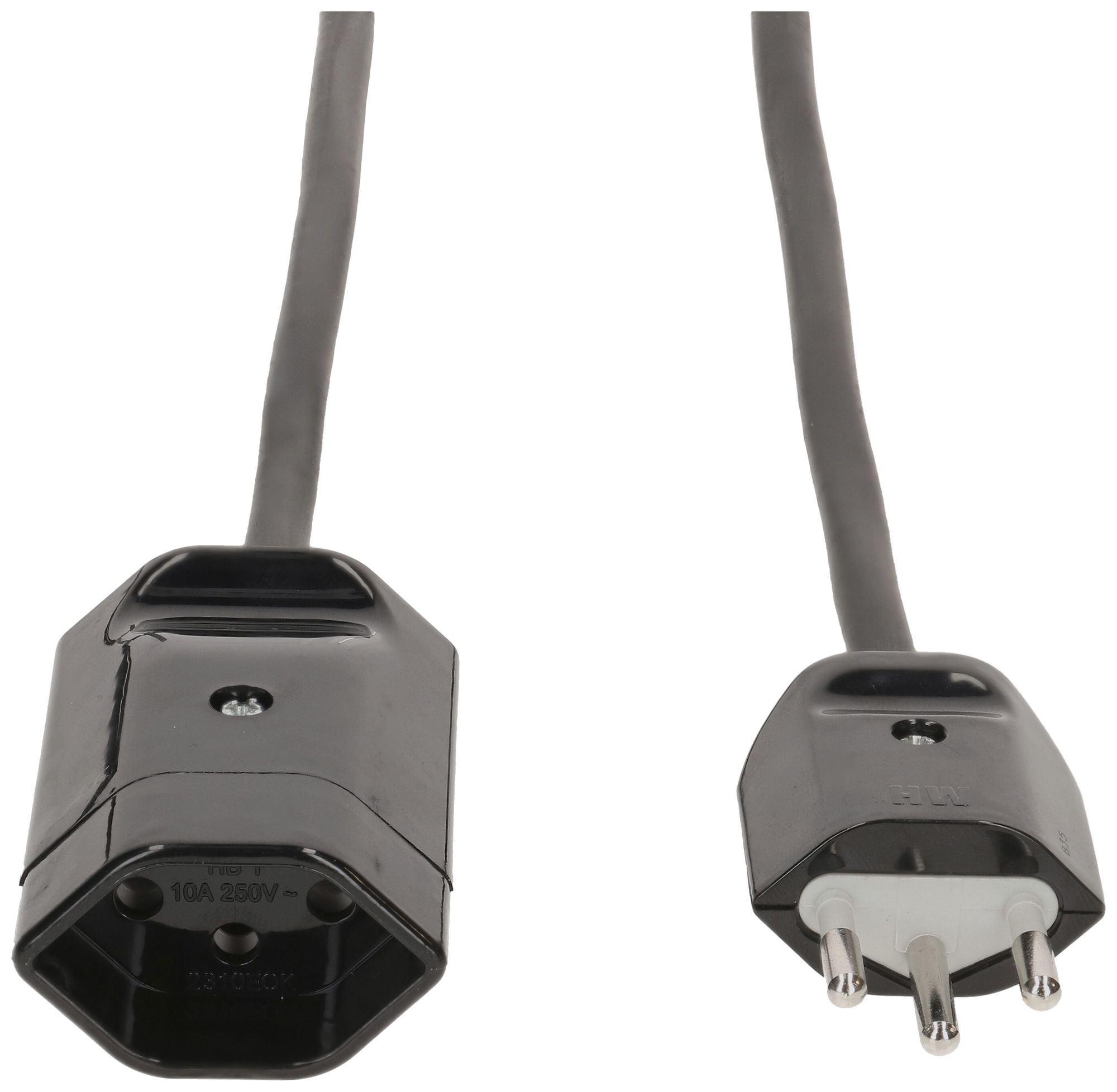 Cavo di prolunga MAX HAURI Td 3×1mm² 5m nero spina T12/13