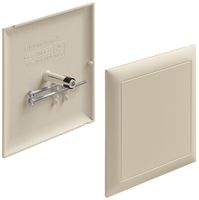 Steckdeckel HSB zu Abzweigdose Design EDIZIOdue 130×130mm vanille halogenfrei