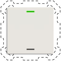 Poussoir KNX RGBW INC MDT TAL-6001011.02S 1t/2a LED blanc mat "neutre"
