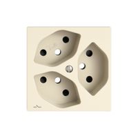 Montageset EDIZIO.liv SNAPFIX® für 3×T13 getrennt Shutter cr