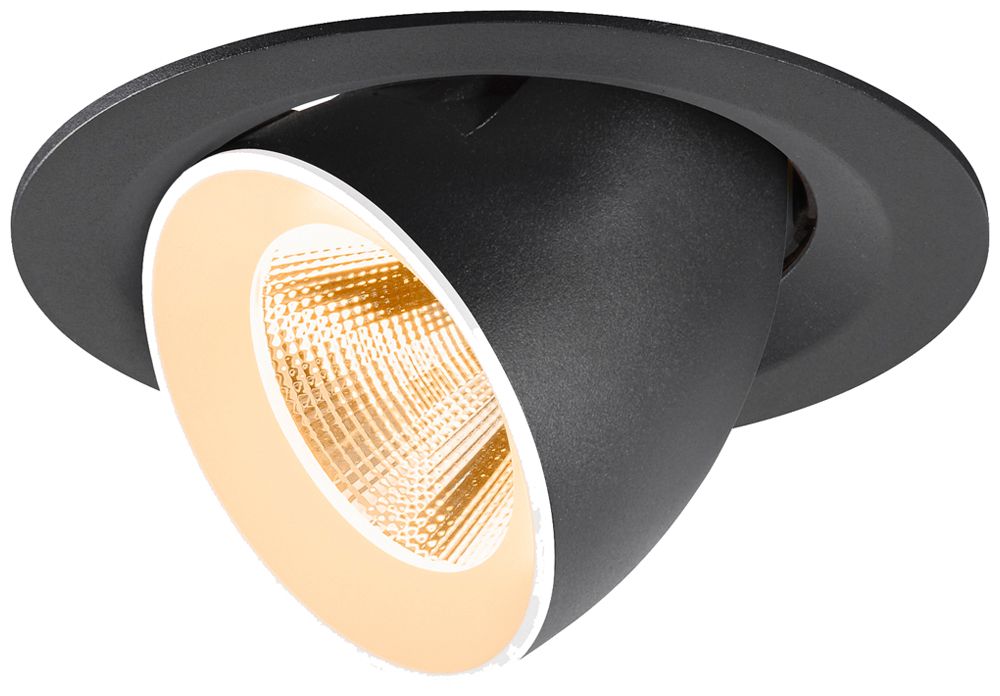 Downlight LED SLV NUMINOS GIMBLE M 12W 1700lm 2700K NB DALI Ø135×95 nero/bianco