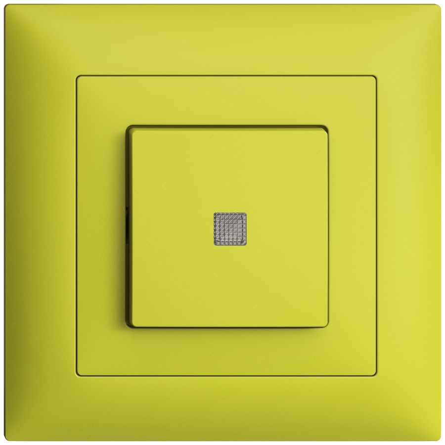 UP-Frontset EDIZIOdue lemon 88×88mm mit Frontlinse