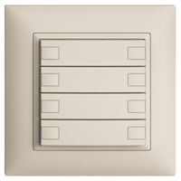 Poussoir KNX RGB ENC EDUE FMI, 250mW, s.LED, 4×poussoir, comm.2×touches, crema