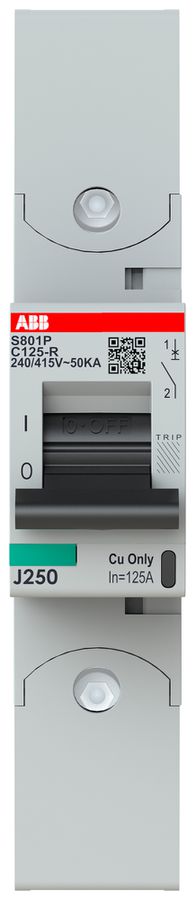Leitungsschutzschalter ABB S801P-C125-R 1P 230V C-125A 50kA 1.5TE