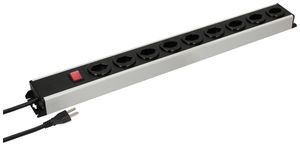 Steckdosenleiste MH POWER LINE 16A Schalter 9×T23 1.5m grau-schwarz