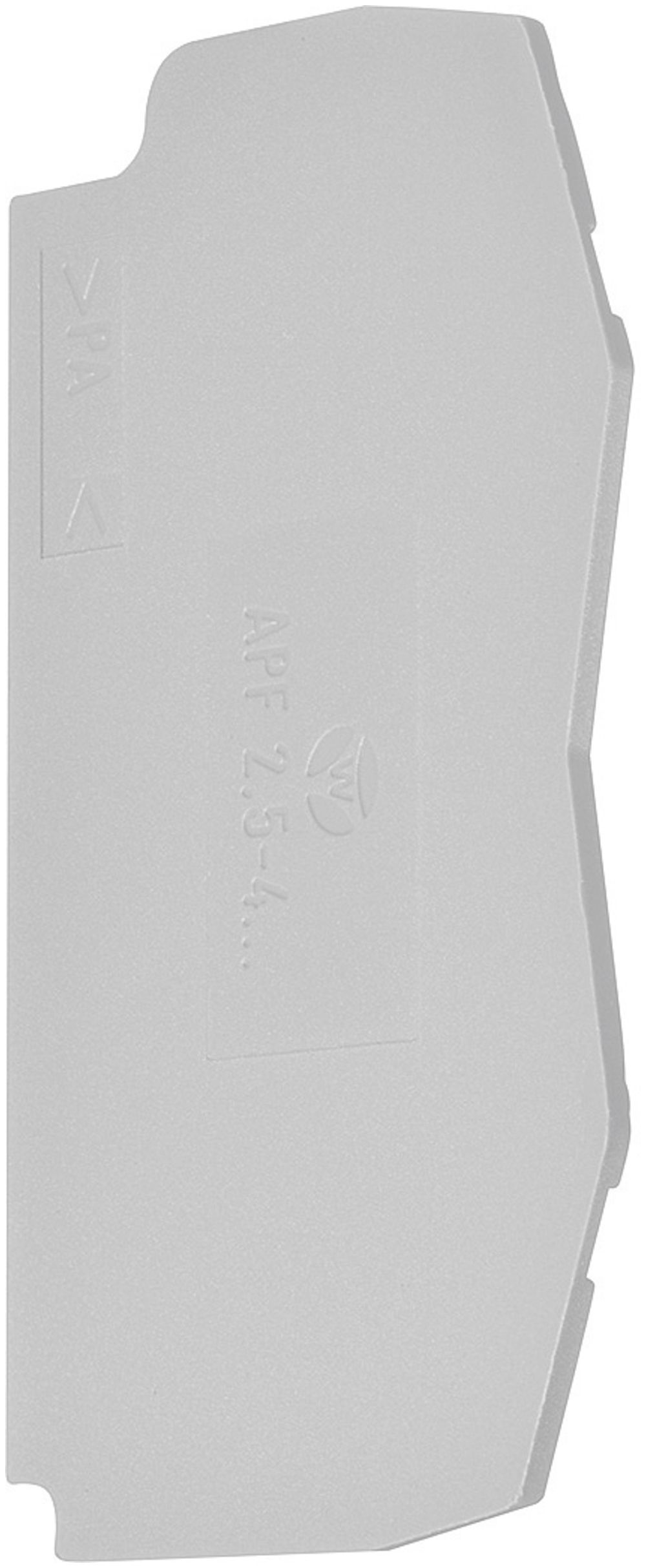 Abschlusswand Hager für KYA02I2/I3/I4/I5 grau