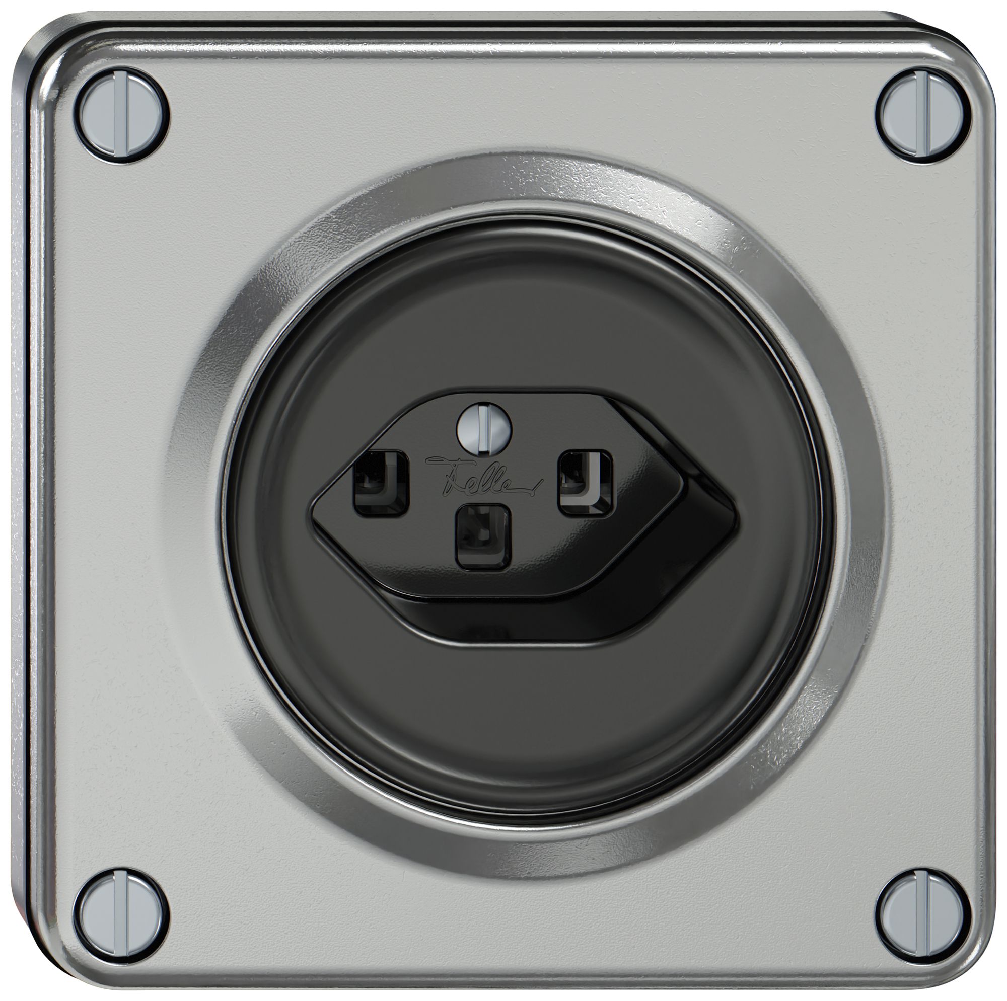 Prise ENC ELEMENT SNAPFIX® 1×type 23 16A 250V IP20 alu