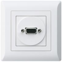 UP-Anschlussdose kallysto.line VGA weiss mit Schraubanschluss