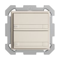 Poussoir KNX RGB ENC EDUE, 250mW, a.LED RGB, papier, 2×poussoir, C.2×T., crema