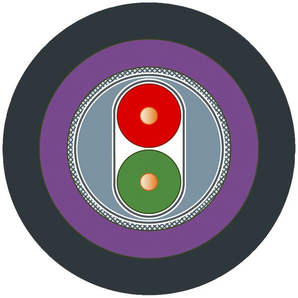 Câble bus Siemens PB FC Underground 1×2×0.65 blindé PROFIBUS, Fca, noir