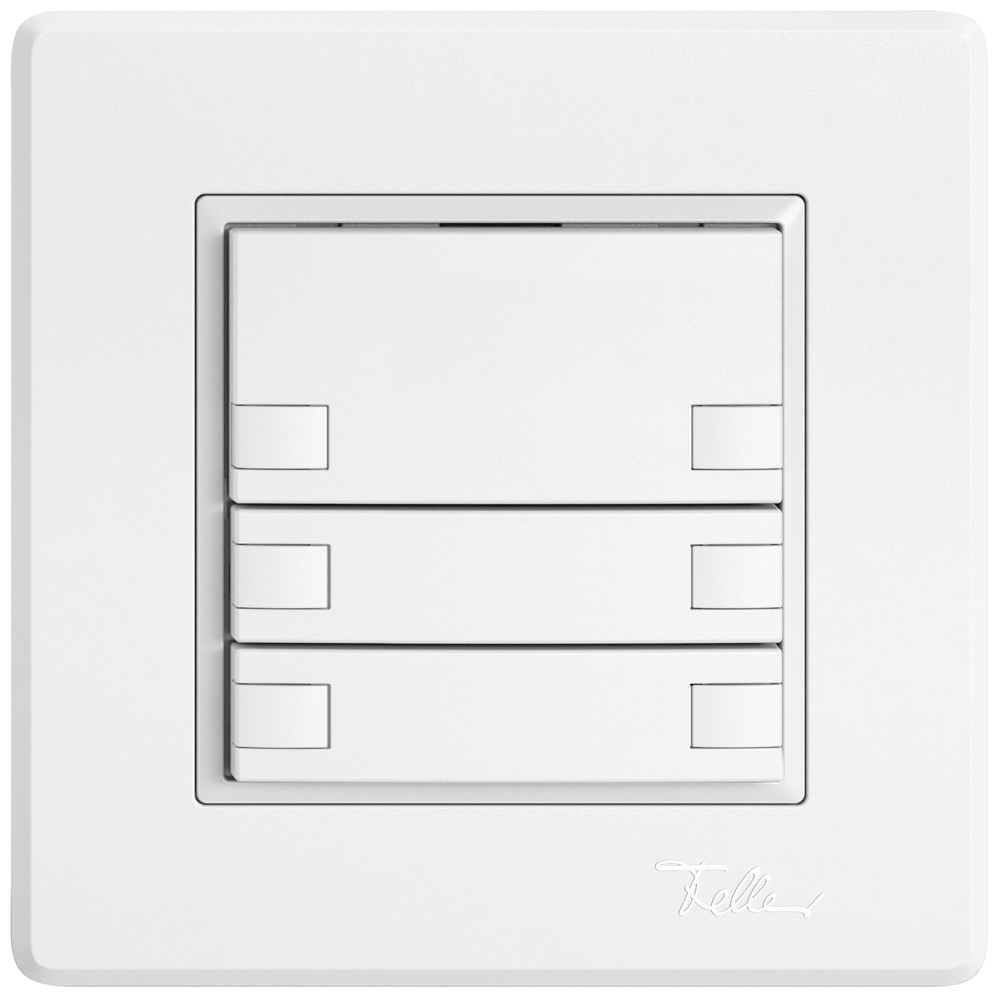 Poussoir universel ENC EDIZIO.liv UNI SNAPFIX® s.LED 3× comm.2T bc