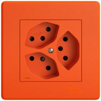 Prise ENC EDIZIO.liv SNAPFIX® 3×T13 1×S ora