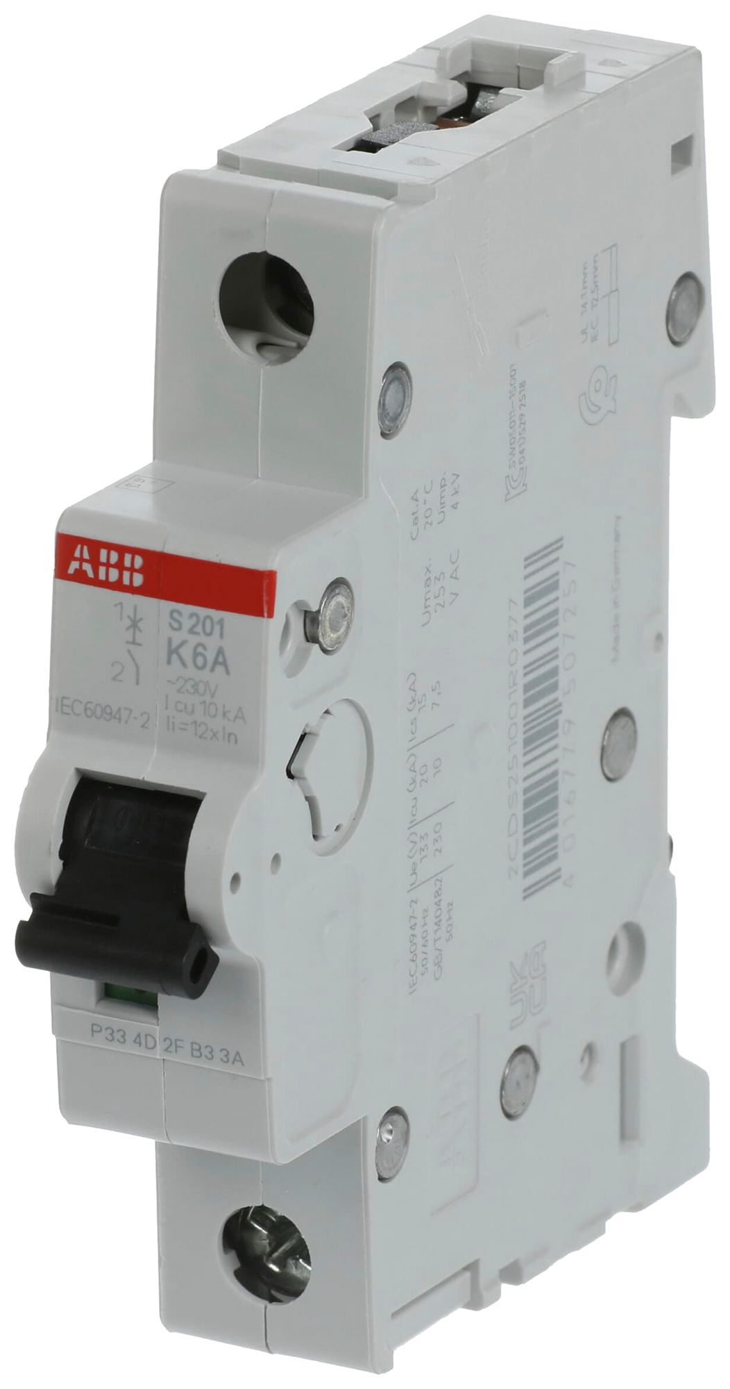 Leitungsschutzschalter ABB S201-K6 6A 6kA