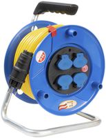 Avvolgicavo BAT Ø290mm AT-N07V3V3-F 3×1.5mm² 50m giallo IP44 mater.sintetico blu