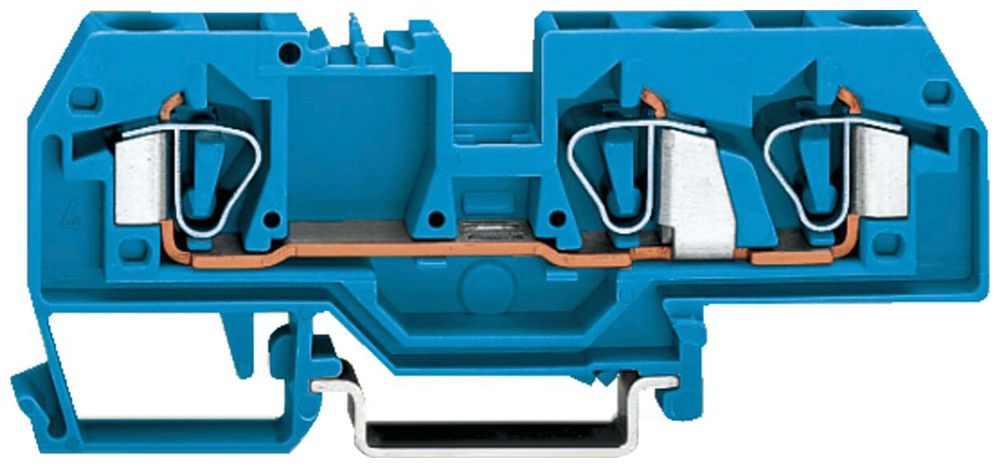 Morsetto di passaggio WAGO 6mm² blu