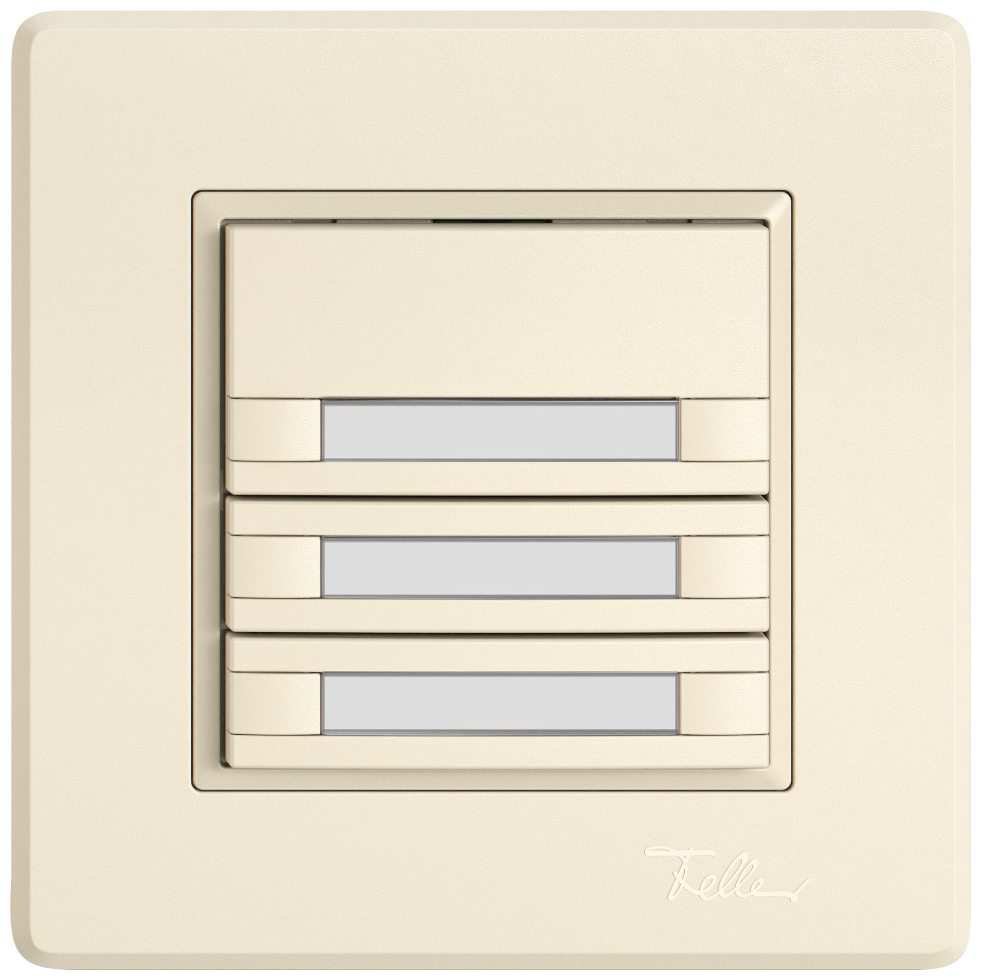 Poussoir KNX RGB ENC EDIZIO.liv SNAPFIX® capteur temp.s.LED étiqu.6× comm.1T cr