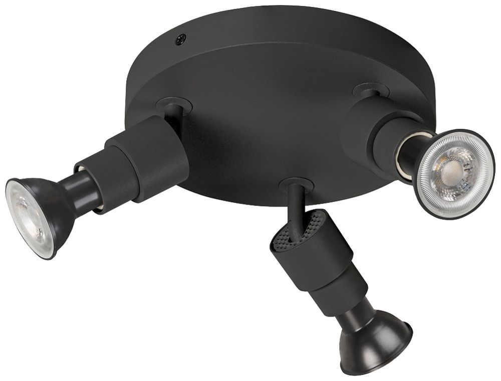 Spot SLV PURI 2.0 Basic CW GU10 3×6W REG Ø180×71mm nero