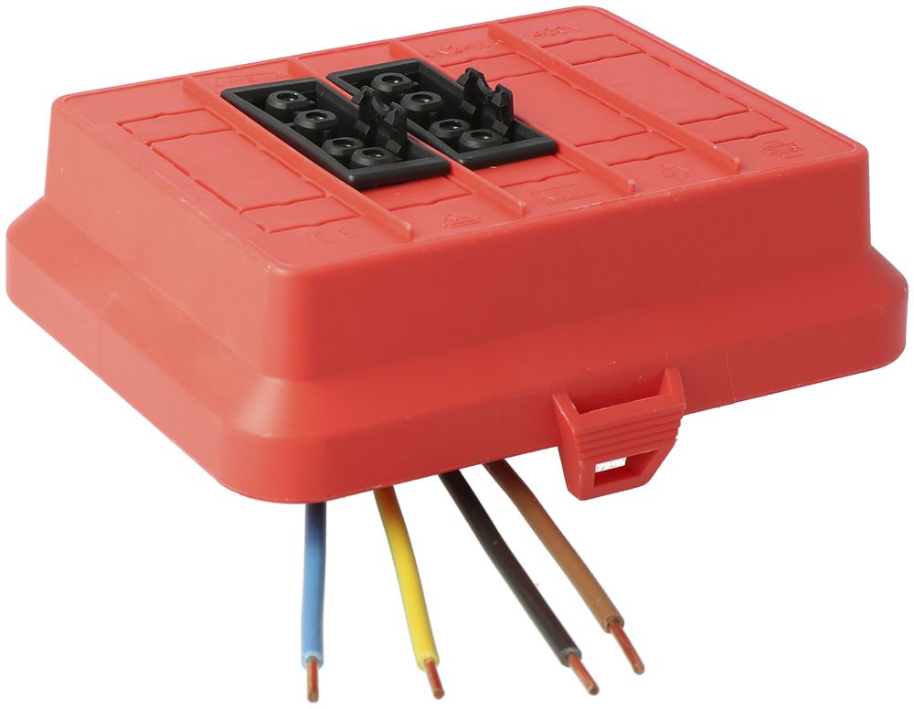 Parte frontale AGRO, in: 4P H07V-U, out: 2×4P ne L1+L2, Wieland