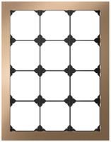 Telaio di copertura INC EDIZIO.liv prestige SNAPFIX® 4×3 214×274mm ottone