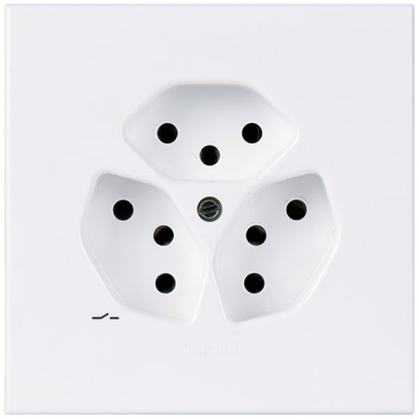 UP-Steckdose ATO 3×T13 1×S graphitgrau Gr.I