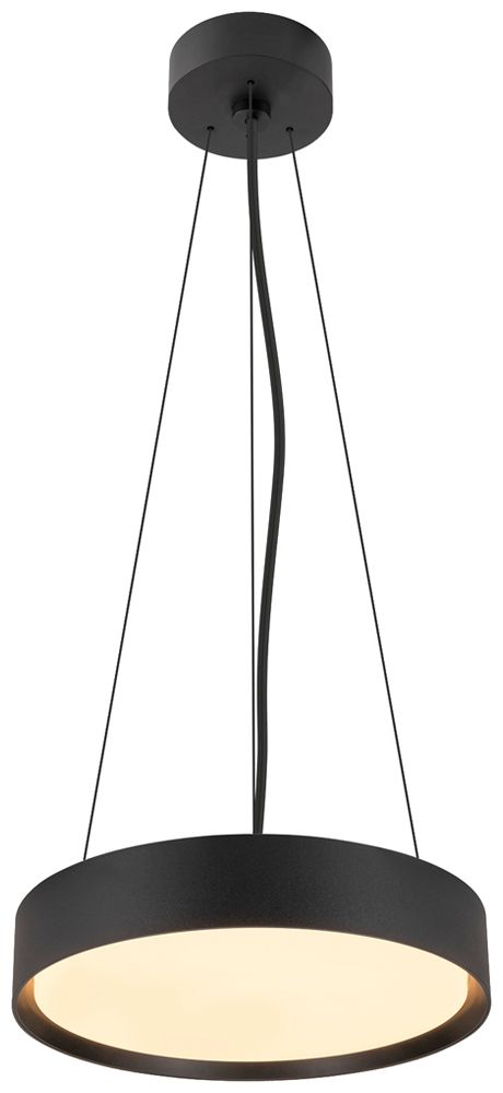 Plafonnier/applique LED SLV DECONA 30 18W 1450lm 927/930 IP44 VAR Ø300 noir