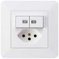 UP-Leuchtkombination 1/3+3/1P+T13 weiss kallysto.trend 2 Linsen mit Kinderschutz