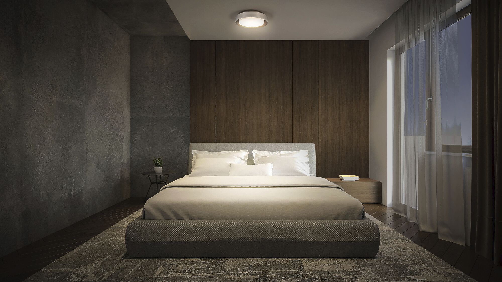 Deckenleuchte LEDVANCE ORBIS MADRID E27 2×0…10W Ø290mm Nickel