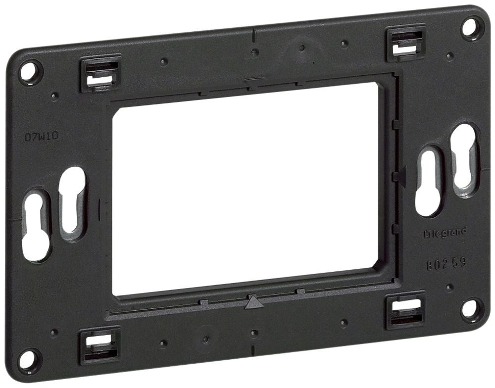Befestigungsplatte für Batibox Legrand 1×3 Module