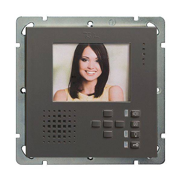 Poste mains-libres vidéo ENC EDIZIOdue FM noir