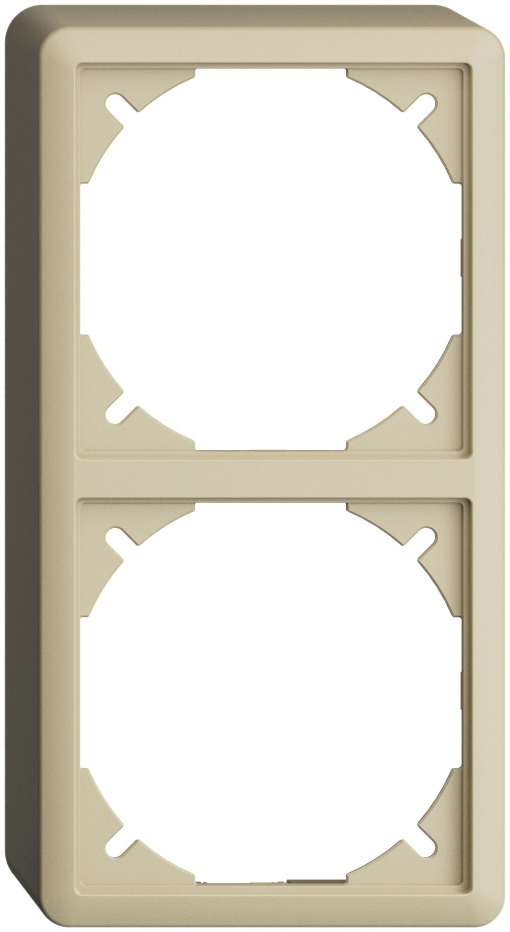 Capot EDIZIOdue 39mm I-I vanille, pour combinaison vertical/horizontal