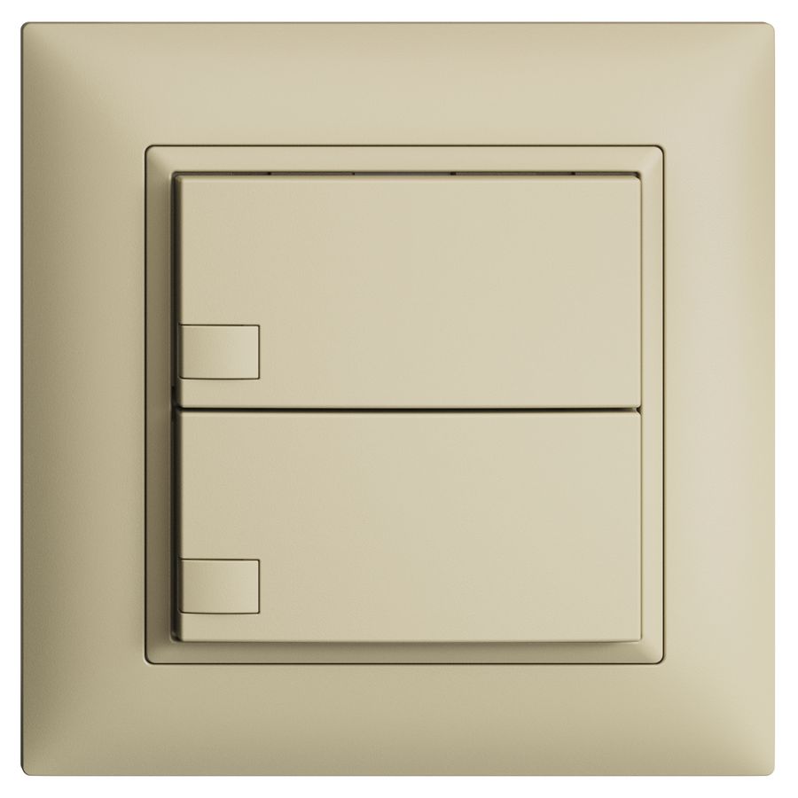 Poussoir KNX RGB ENC EDUE FMI, 250mW, s.LED, 2×poussoir, comm.1×touche, van