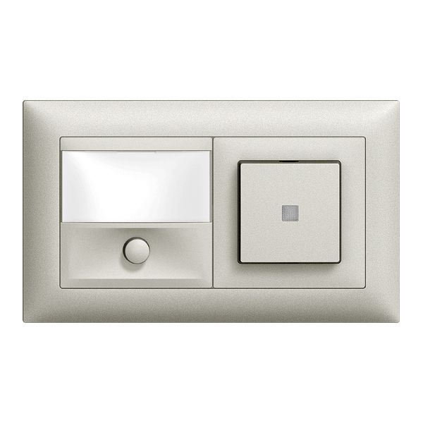 Combinaison grd.2×1 ENC sonnerie+AR EDIZIOdue gris clair