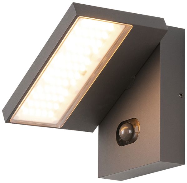 Applique LED SLV ABRIDOR PIR SEN 6.8W 600lm 822/827 IP65 anthracite