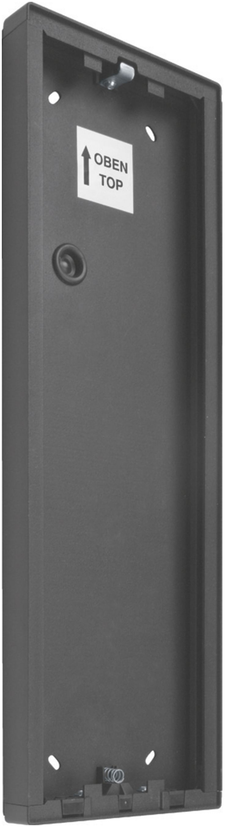 Scatola AP per citofono Hager elcom.one 398×92×28.5mm alluminio nero