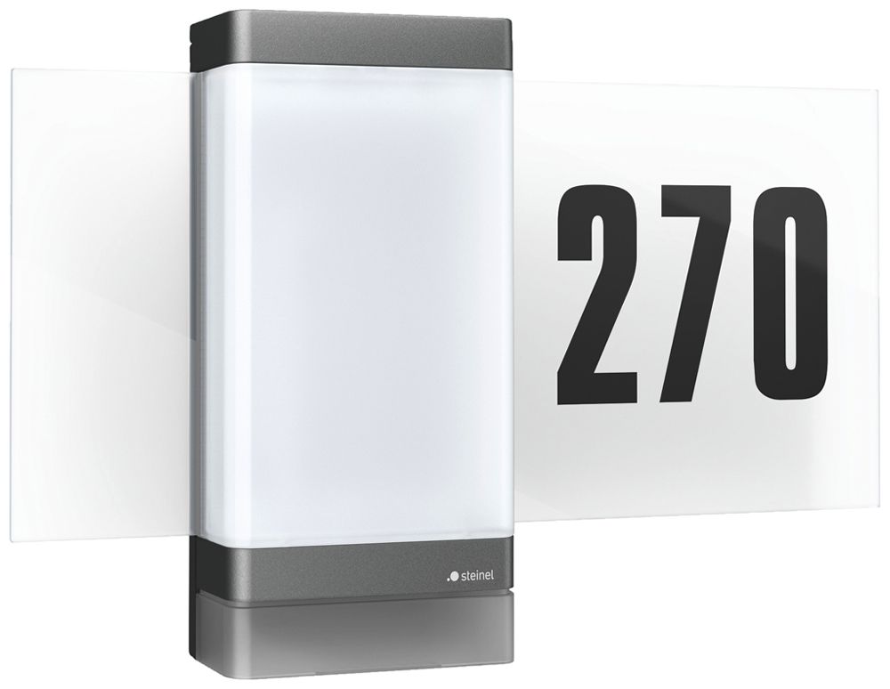 LED-Wandleuchte Steinel L 270 digi SC 7.8W 637lm 3000K IP44 mit Sensor anthrazit