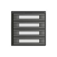 Pulsante KNX RGB EDIZIO.liv SNAPFIX® sensore temp.s.LED targ.8× com.1T grs