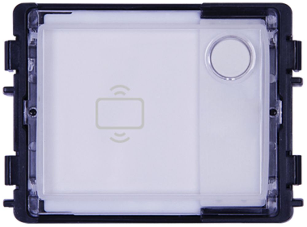 Module de touches ABB-Welcome IP, 1 touche ronde, NFC/IC, 1 module, blanc