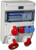 Stromverteiler DEM DB33741 63A 3×LS 1×FI 2×T23 1×T25 1×16A 1×32A 1×63A