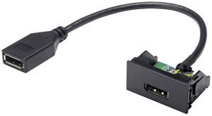 Module DisplayPort Cecoflex pour système de montage AV, f/f, câble, noir
