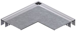 Flachwinkel tehalit BKB Oberteil Inneneck für Bodenkanal 200×348×3mm