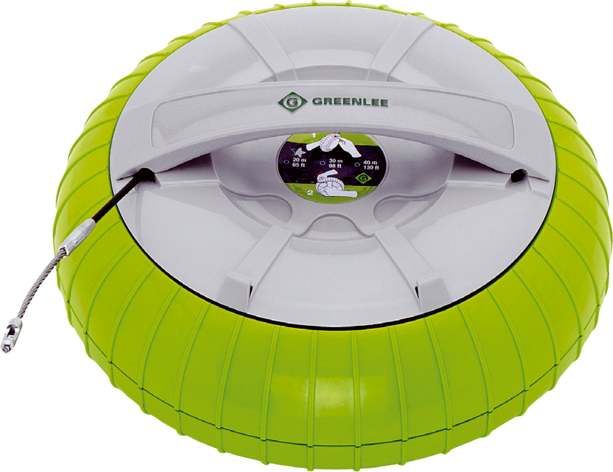 Kabel-Einziehgerät Greenlee mit 20m Glasfaserband