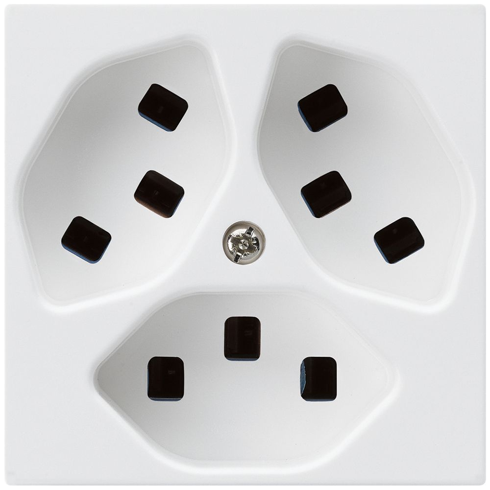 Presa Hager kallysto 3×T23 A bianco ultra