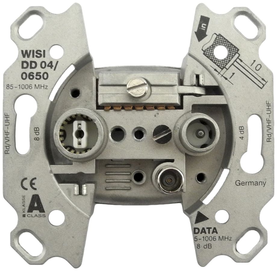 Datendose R/TV DD04 4dB 5…65MHz, ohne Kralle