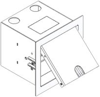 Scatola di muro bianco 120×120mm Woertz