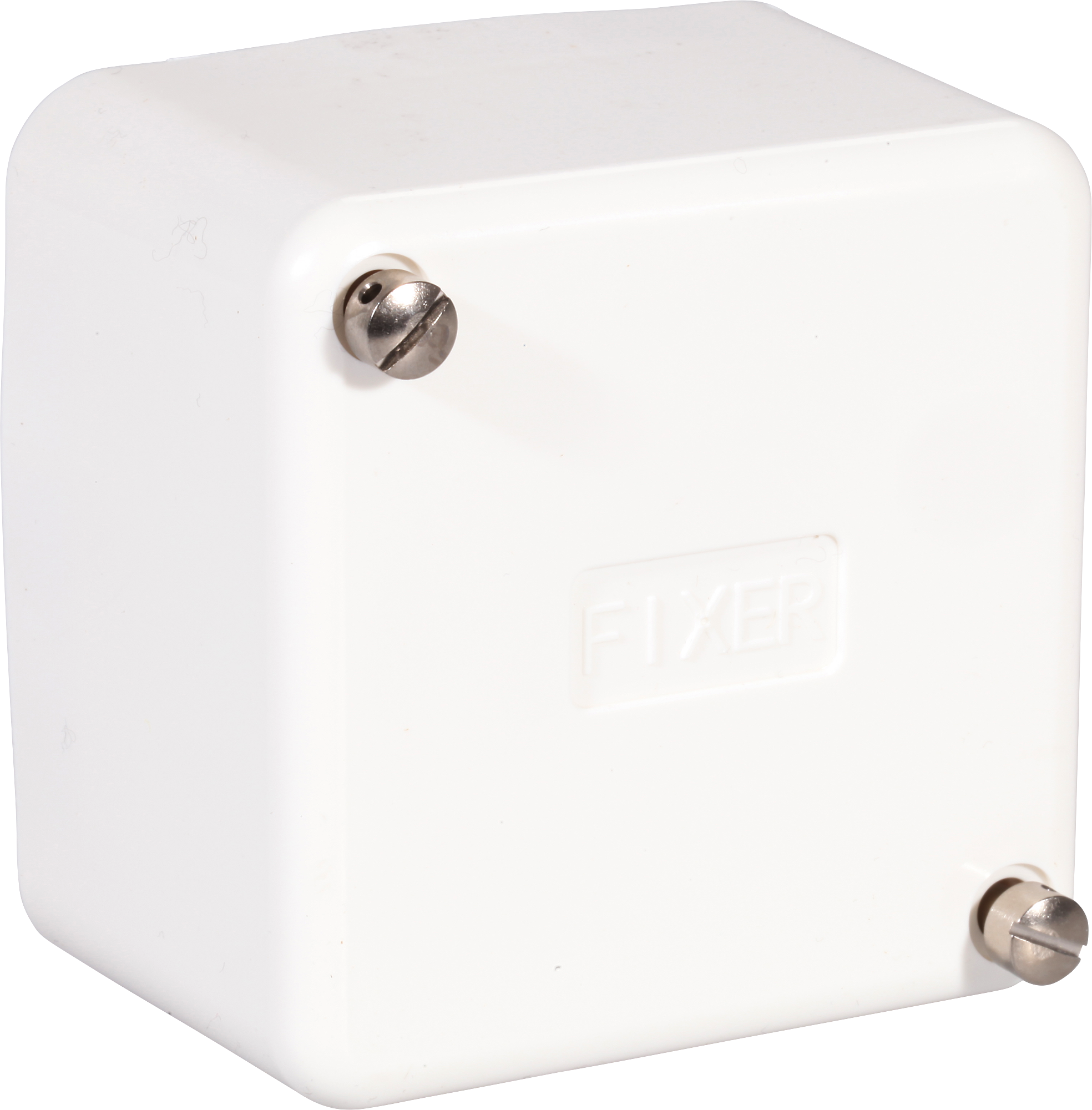 Boîte de dérivation AP Fixer 80×80×50 blanc sans bornes