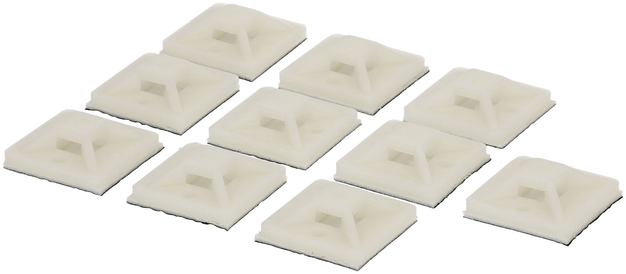 Socle pour collier MAX HAURI 25×25mm max.4.8mm 10 pièces blanc