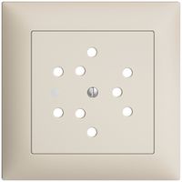 UP-Frontset EDIZIOdue crema 88×88mm 3×T12 mit Linse