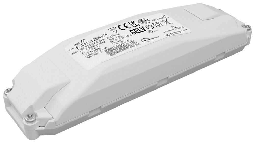 Alimentation LED eldoLED ECOdrive 25W OUT:20…39V 350…700mA DALI DALI2 VAR