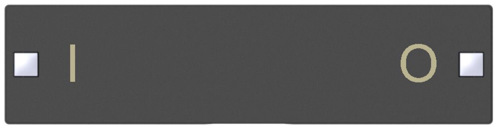 Taste SIDUS 4/8f zu Tastsensor mit Aufdruck I/O, anthrazit