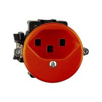 Presa INC FH T23 16A arancione, morsetti a vite
